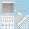 BENECREAT 1Pc Acrylic Knitting Needle & Crochet Hook Gauge DIY-BC0006-90-4