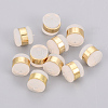 Brass Rubber Ear Nuts KK-T025-41G-1