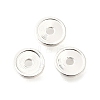 Flat Round Brass Beads KK-L230-04S-1