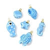 Handmade Porcelain Pendants PALLOY-JF06054-1