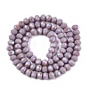 Electroplate Opaque Solid Color Glass Beads Strands EGLA-A044-P3mm-L13-2