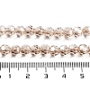 Electroplate Transparent Glass Beads Strands EGLA-A035-T6mm-A22-4