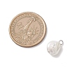 Electroplated Shell Pearl Nuggets Charms PALLOY-JF04641-02-2