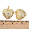 Brass Micro Pave Cubic Zirconia Pendants KK-C132-03H-G-3