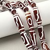 Rice Shape Tibetan Style dZi Beads Strands G-A269-A10-01-1