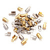  Jewelry 304 Stainless Steel Fold Over Crimp Cord Ends STAS-PJ0001-05-12