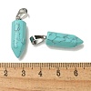 Synthetic Turquoise Pendants G-Z067-07P-05-3