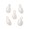 Natural Cultured Freshwater Pearl Rice Charms PALLOY-JF03921-02-1