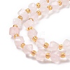 Natural Rose Quartz Beads Strands G-P463-44-4