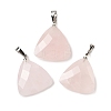 Natural Rose Quartz Pendants G-L614-D04-P04-1