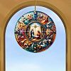 Nativity Acrylic Flat Round & Easter Jesus Pendant Decorations PW-WG909FD-04-1