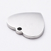 Non-Tarnish 304 Stainless Steel Stamping Blank Tag Charms STAS-G215-12-P02-2