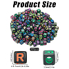300Pcs Letter Acrylic European Beads OACR-SC0001-70A-2