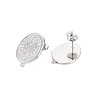 304 Stainless Steel Stud Earring Findings STAS-N097-237P-2