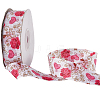 1 Roll Printed Polyester Grosgrain Ribbon SRIB-CY0001-15-1