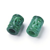 Natural Myanmar Jade/Burmese Jade Carved European Beads G-E418-28B-2