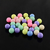 Round Solid Color Opaque Acrylic Beads SACR-S037-M02-D-1