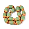 Handmade Millefiori Glass Barrel Beads LS-LA-N002-15E-2