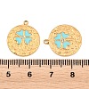 304 Stainless Steel Enamel & Crystal Rhinestone Pendants STAS-G398-28G-02-3