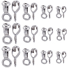80Pcs 4 Styles 304 Stainless Steel Ball Chain Connectors FIND-SC0011-11-1