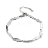 304 Stainless Steel Bone Link Bracelets for Men & Women BJEW-D042-30P-4