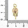 Brass Micro Pave Cubic Zirconia Pendants KK-K400-42G-02-3