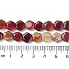 Natural Red Agate Beads Strands G-K359-C13-01-5