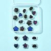 20Pcs 10 Styles Two Tone Glass Mood Beads GLAA-FS0002-30-6