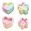 2Pcs 2 Styles Heart and Star Shape Cake Baking Silicone Molds ST-CJ0043-084-1