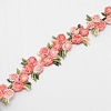 Flower Polyester Trim Ribbon OCOR-WH0057-18A-2