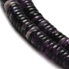 Natural Purple Fluorite Beads Strands G-G175-N24-01-4