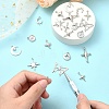 20Pcs 9 Styles Rack Plating Alloy Pendantss FIND-YW0005-18-6