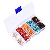 800Pcs 4 Colors Oval Acrylic Linking Rings DIY-YW0002-39-6