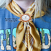 2Pcs 2 Styles Alloy Scarf Buckle AJEW-LP0010-59-3