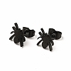 Halloween Spider 304 Stainless Steel Stud Earrings for Women X-EJEW-B019-01EB-1