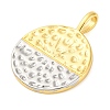 Rack Plating Brass Micro Pave Cubic Zirconia Pendants KK-M021-06PG-2