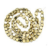 Electroplate Non-magnetic Synthetic Hematite Beads Strands G-S352-69-2