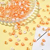 200Pcs Flat Round Acrylic Enamel Beads MACR-FS0001-88-10