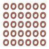 Opaque Acrylic European Beads OACR-TAC0019-006O-2