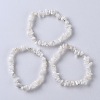 Natural White Moonstone Stretch Bracelets X-BJEW-JB03681-09-7