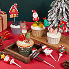 24Pcs 12 Styles Christmas Plastic Cake Toppers AJEW-SC0003-53B-4
