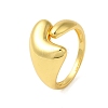 Pea Brass Finger Rings for Women RJEW-A048-12G-1