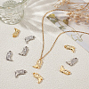 10Pcs 2 Colors 304 Stainless Steel Pendants STAS-BBC0007-03-3