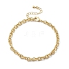 Brass Link Cable Chain Bracelet for Women BJEW-A065-06G-4