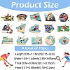 15Pcs 15 Styles Sports Alloy Enamel Pendants ENAM-YW0008-46-2