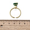 Brass Enamel Open Cuff Rings for Women RJEW-F179-08G-04-3