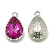 Alloy Glass Charms PALLOY-T028-7x10mm-09-2