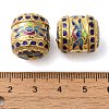 Rack Plating Brass Enamel Beads KK-P276-46G-2