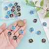 24Pcs 4 Colors Zinc Alloy Enamel Pendants ENAM-AR0001-95-3