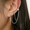 1 Pcs Alloy Cuff Earrings for Women WGFA45F-03-1